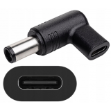 Perėjimas maitinimo šaltiniui nešiojamam kompiuteriui USB C → 7.4x5.0mm Dell kampu